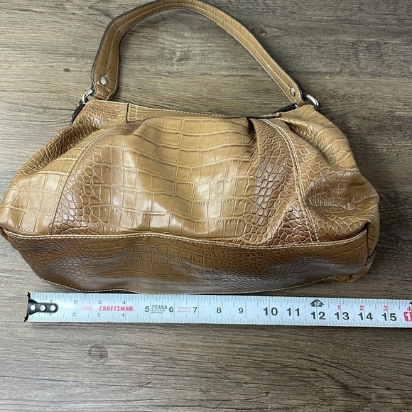 Nine West Women’s Tan Camel Shoulder Bag with Card Holder, Vegan - Picture 9 of 10